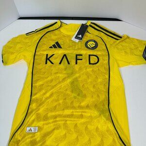 Men's adidas Cristiano Ronaldo Yellow Al-Nassr FC 2025/26 Home